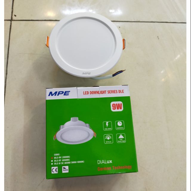 Âm trần MPE d100/122-9w 1 màu 3 màu