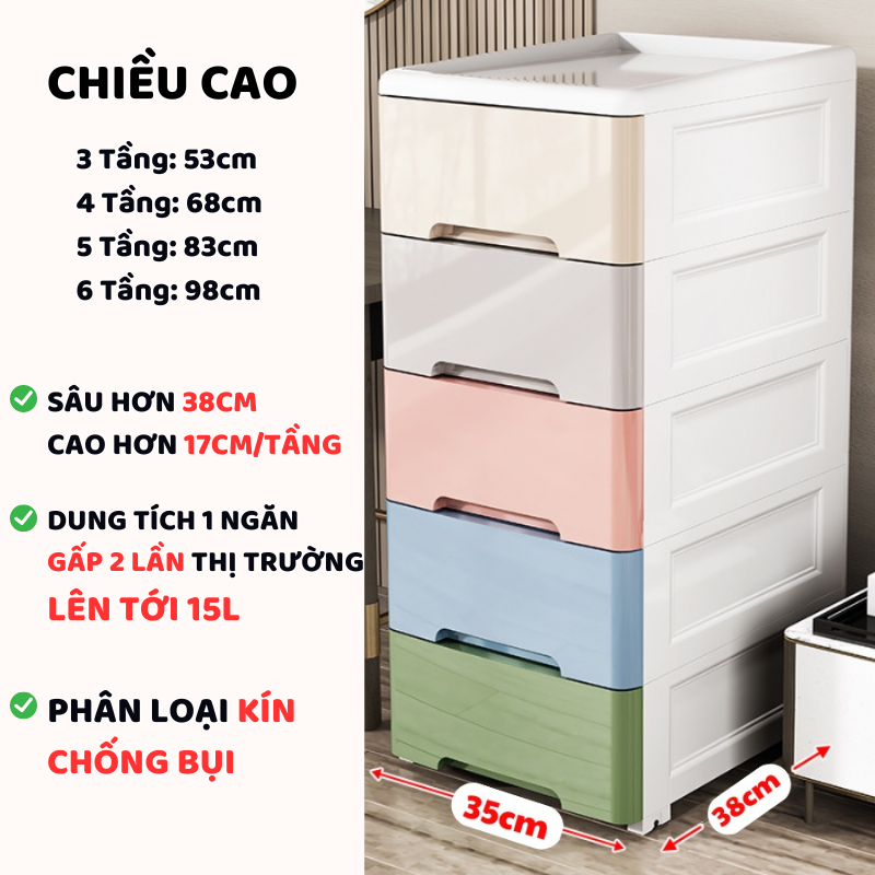 Tủ Đựng Đồ Phòng Khách Tủ Khe Hẹp Rộng 35cm Tận Dụng Không Gian Trong Nhà Tủ Nhựa Ngăn Kéo Đa Năng T