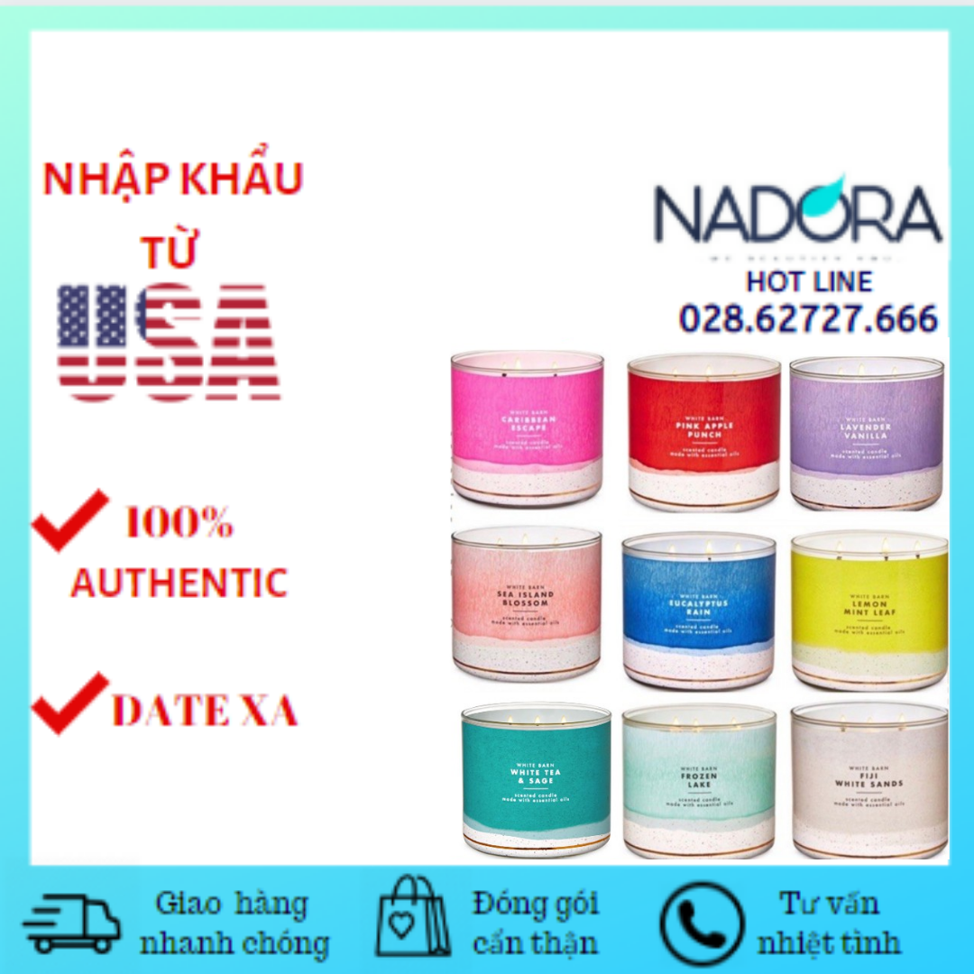 [HCM][Link 1/4 - Đủ Mùi] Nến Thơm 3 Bấc Bath And Body Works (411g)