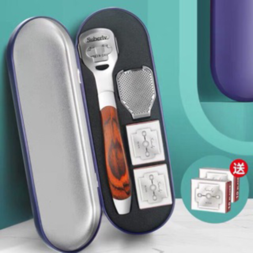 Có video dụng cụ chà gót chân tẩy da chết kèm 20 lưỡi dao cạo tẩy da chết ở gót chân dụng cụ mài gót chân chà gót chân