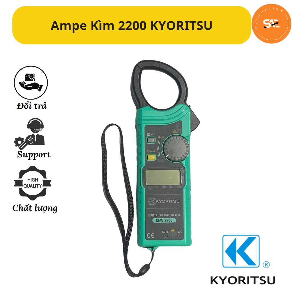 Ampe kìm KEW 2200 hãng KYORITSU đồng hồ vạn năng chất lượng cao Model 2200 hàng chính hãng