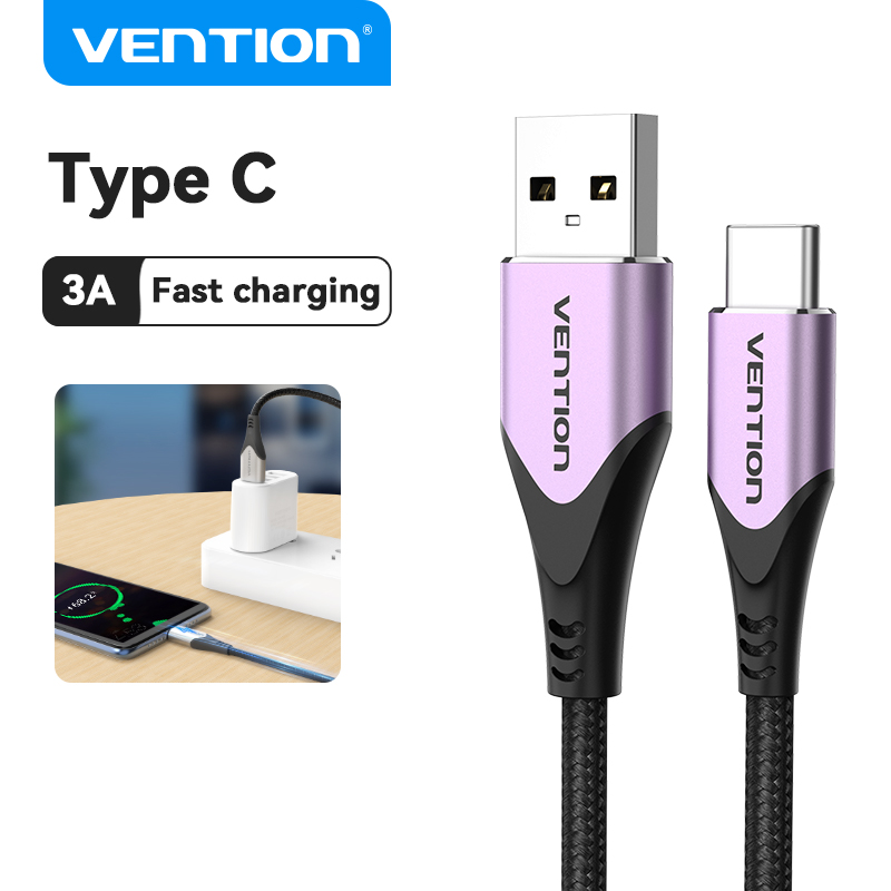 Vention USB Type C Cable Fast Charger Cord 3A Fast Charging Cable dây sạc type c sạc nhanh for SAMSU