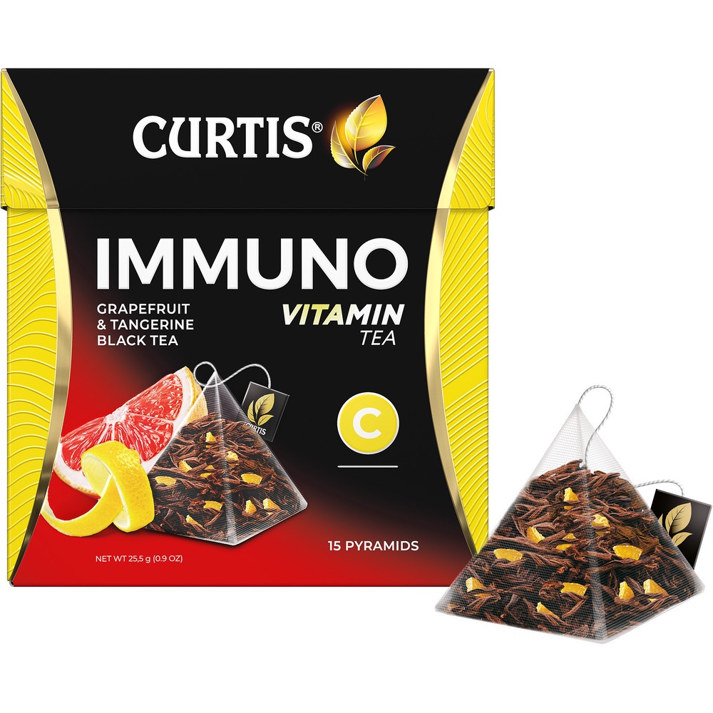 Trà Đen Túi Lọc Hiệu Curtis Hương Bưởi Chanh Quýt – Tea Curtis Immuno Tea