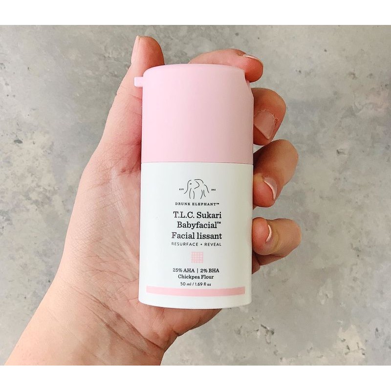 [Hcm]Mặt Nạ Tái Tạo Tẩy Da Chết Drunk Elephant T.l.c. Sukari Babyfacial - Aha/Bha