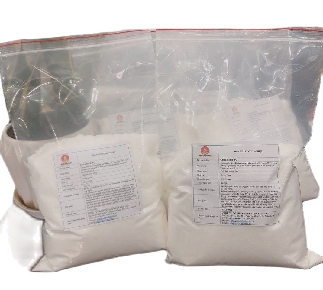 [Hoàn Tiền 10%] Chất khử khuẩn Cloramin B túi 1 kg hàng nhập khẩu khử khuẩn diệt khuẩn hiệu quả vệ s