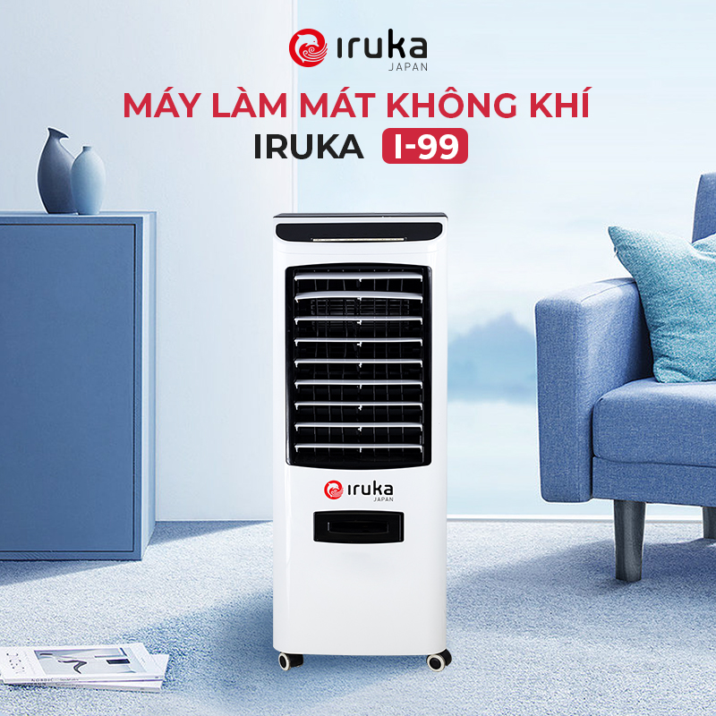 Quạt làm mát và lọc không khí Iruka I-99 made in Thailand hàng chính hãng