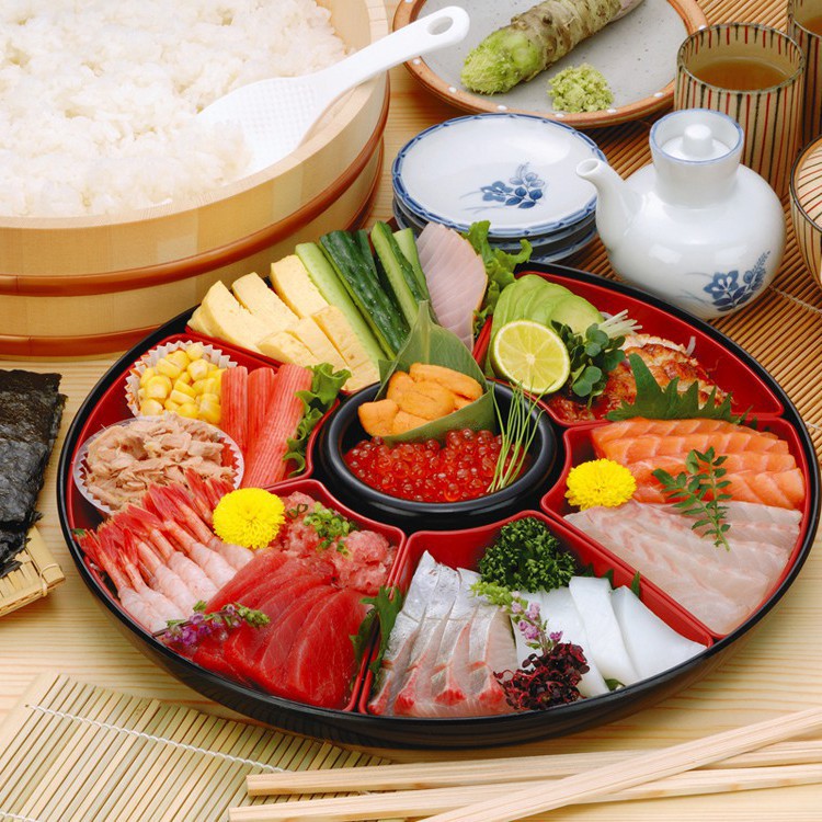 Khay chia ngăn đa năng Inomata hàng Nhật (đựng đồ ăn lẩu sushi bánh mứt kẹo)
