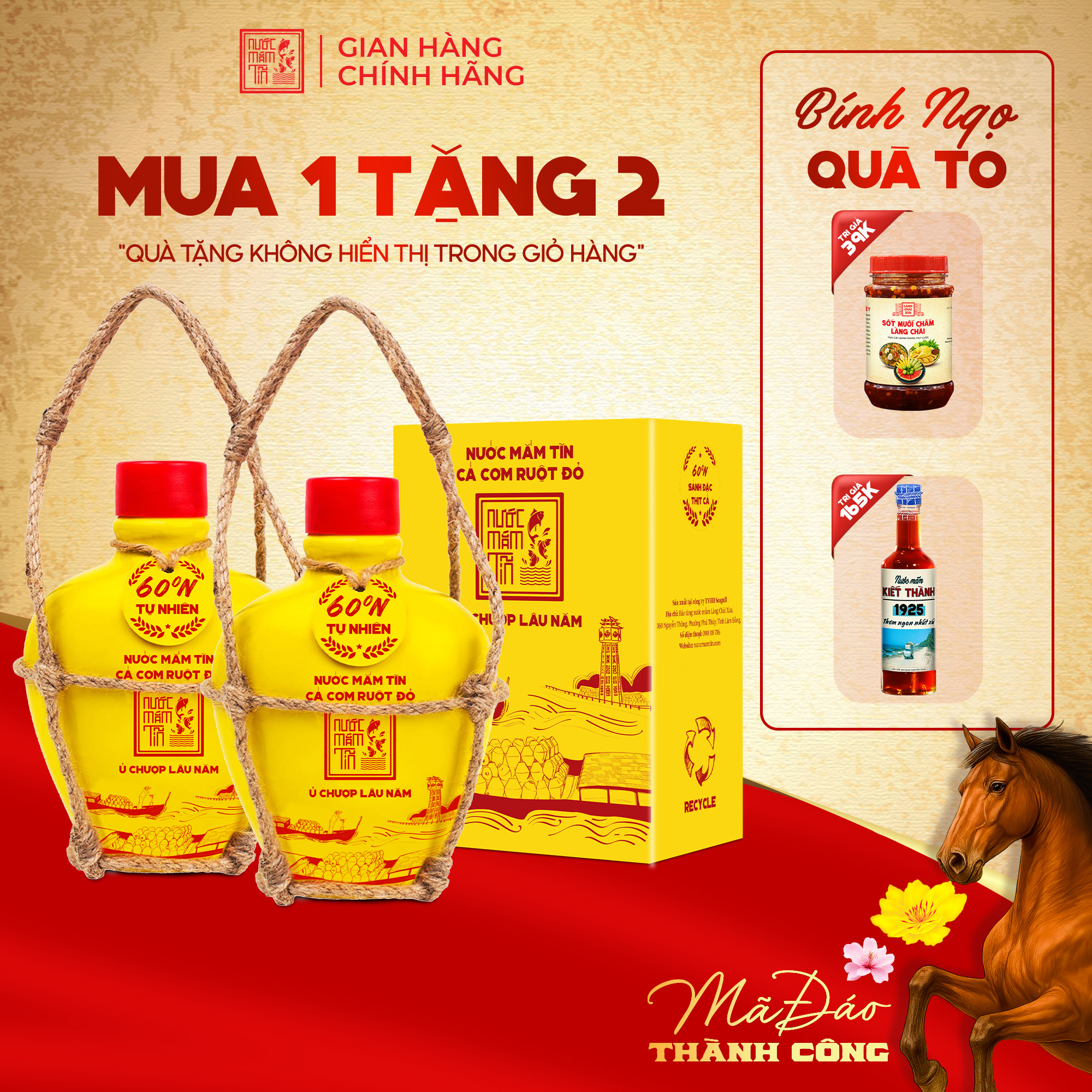 [Tặng Kiết Thành và Sốt muối chấm] COMBO 02 BÌNH GỐM CAO CẤP 60 ĐẠM 250ml Nước mắm Tĩn Cá Cơm Ruột Đ