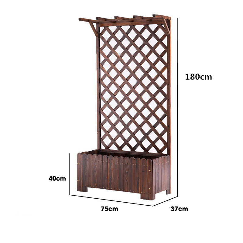 Kệ trưng cây cảnh vách ngăn ngoài trời chất liệu gỗ cao cấp chống mối mọt chịu nước chịu hạn nhiều n