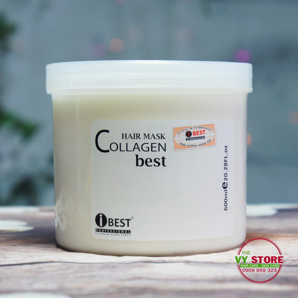 Kem Ủ Hấp Dầu Collagen Ibest 600Ml