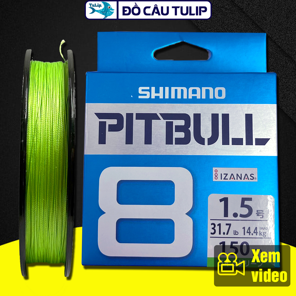 Dây Dù Câu Cá SHIMANO PITBULL X8 CAO CẤP (150 Mét) - Dây Dù Câu Cá Siêu Bền  Dây Dù Câu Lure  Dây Dù