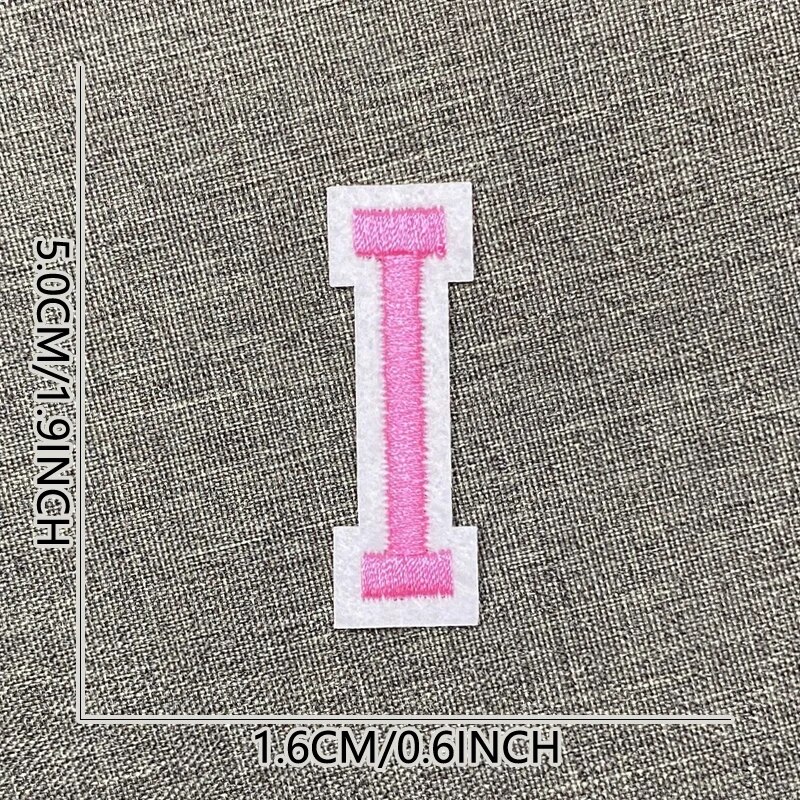 Sticker ủi nhiệt thêu logo hình chữ cái và số - Miếng vá ủi trang trí quần áo ba lô N36