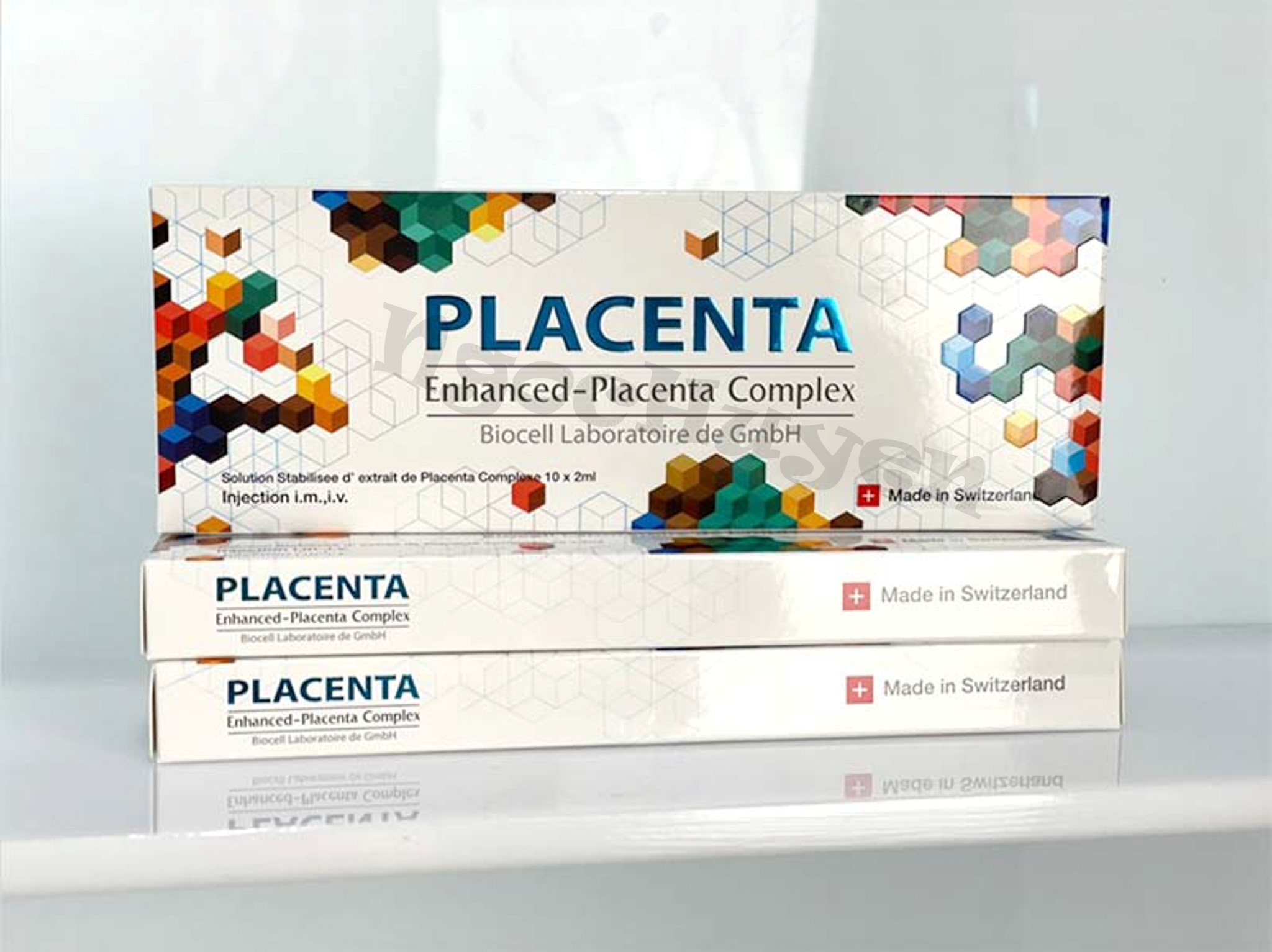 Làm Trắng Da Enhanced Placenta Complex Tế Bào Gốc Nhau Thai 1 hộp 10 ống - Trắng Da,Mix Truyền Trắng