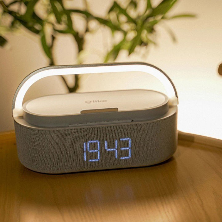 Loa Bluetooth Nghe Nhạc - Đèn Ngủ - Đồng Hồ Kiêm Sạc Không Dây Oppo Olike S2 Cao Cấp Loa Thông Minh 