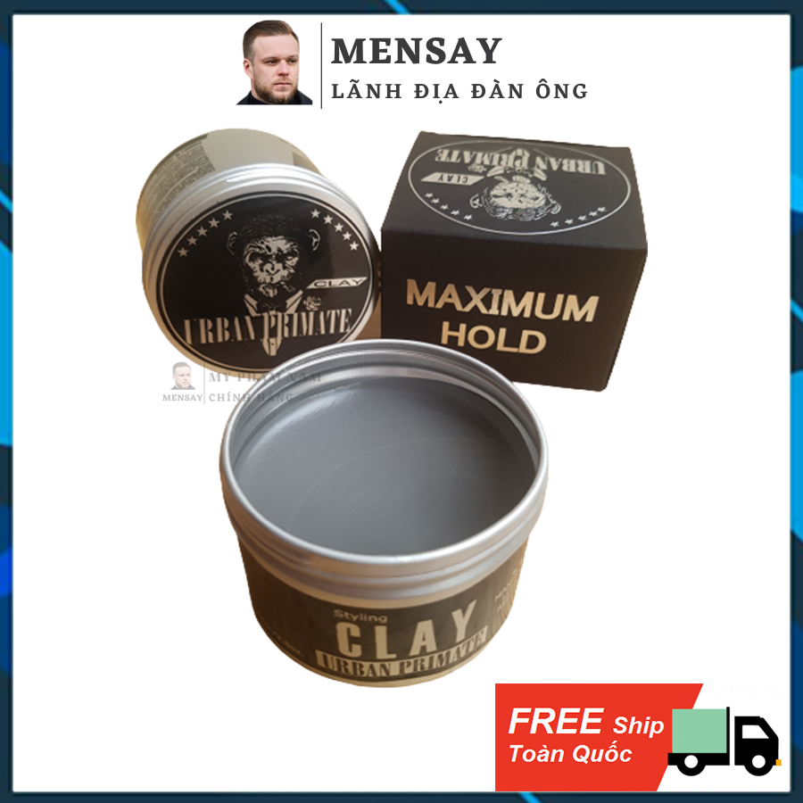 Sáp Vuốt Tóc Urban Primate Clay 90G Siêu Giữ Nếp 24H Hàng Nhập Thái Lan