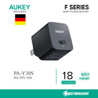Củ sạc nhanh Aukey PD 30W PA-Y30s dùng cho các dòng điện thoại