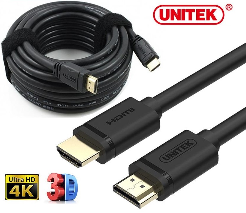 Cáp HDMI to HDMI 4K Ultra HD 3D 5 mét Unitek Y-C140M