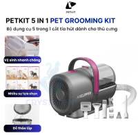 (New 2026) Máy cắt cạo tỉa chải hút lông chó mèo thú cưng PETKIT Grooming Kit 5in1 – Lực hút mạnh giảm tiếng ồn dung tích 1.4