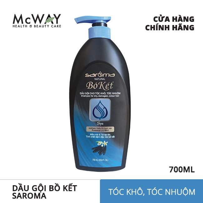 Dầu Gội Bồ Kết Saroma - Dành Cho Tóc Khô Tóc Nhuộm 700Ml