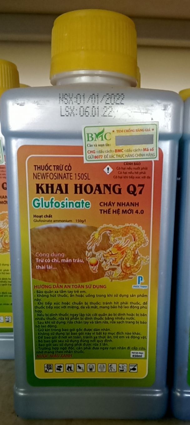 thuốc diệt cỏ thế hệ mới Khai hoang Q7 900ml