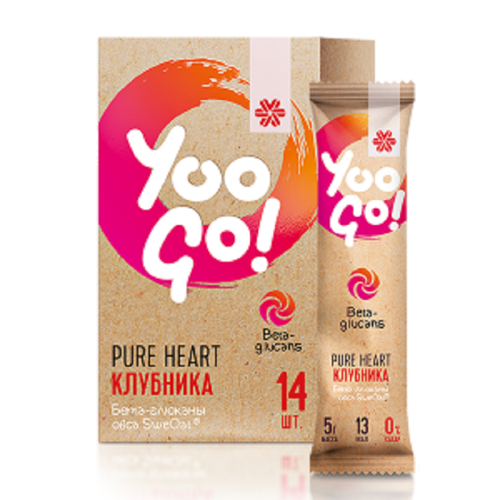 Thực Phẩm Hỗ Trợ Giảm Đường Và Mỡ Trong Máu Yoo Go Pure Heart Drink Mix (Strawberry) Siberian - Sbr0125