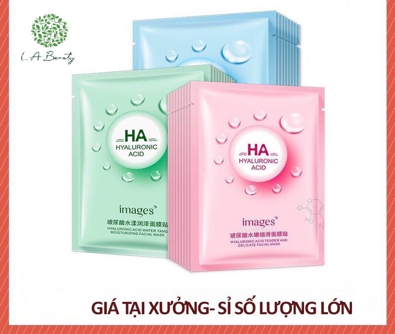 Siêu Hot - Sale Khủng - Combo 7 Mặt Nạ Ha Images Cấp Nước Giữ Ẩm Mặt Nạ Giấy