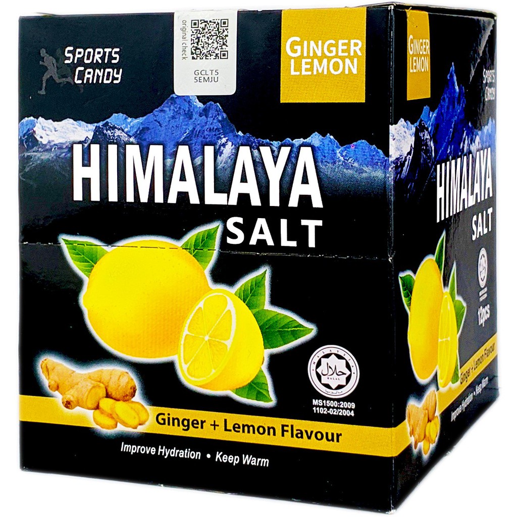 Kẹo Chanh Muối Himalaya Salt Vị Gừng Ginger Lemon Flavour (Hộp 180g)