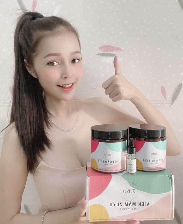 Viên Mầm Tăng V1 Zuyu + Tặng Kèm 1 Hộp Mầm Tương Tự + Serum Massage Ngực + Thước Đo + Mặt Nạ Rwine Beauty ( Chính Hãng 100%)