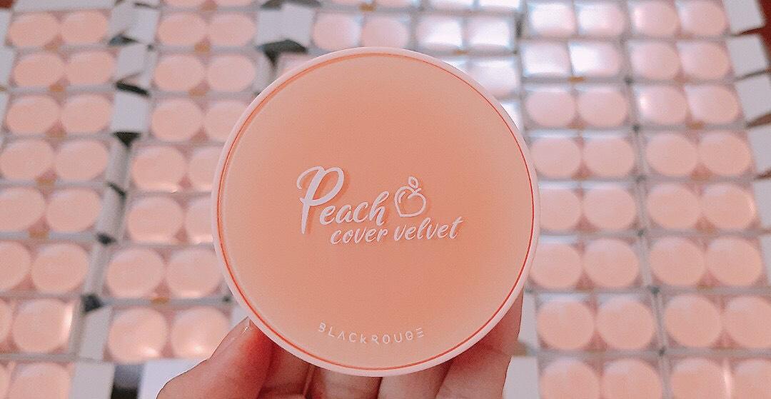 [HCM]Phấn nước Black Rouge Peach Cover Velvet Cushion
