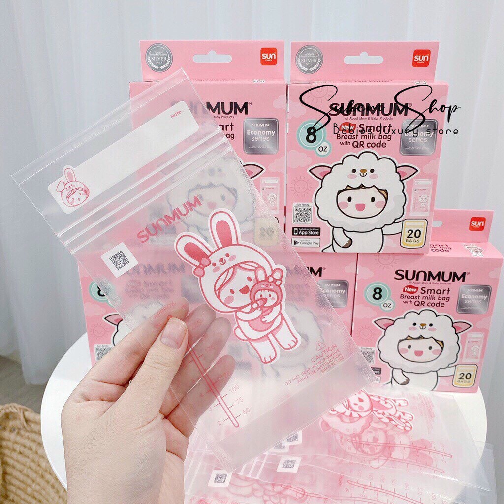Túi trữ sữa SUNMUM hàng Thái Lan mẫu mới 2020