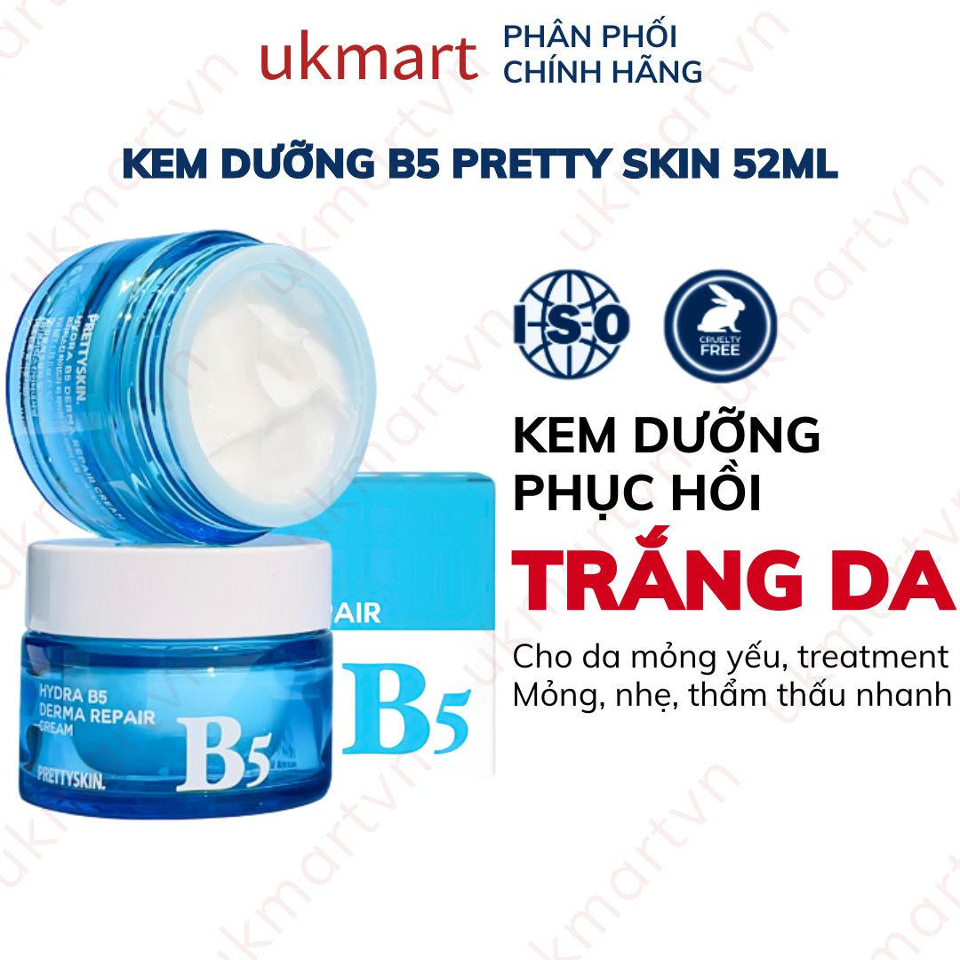 Kem dưỡng giúp phục hồi dưỡng trắng B5 Prettyskin Pretty Skin 52ml