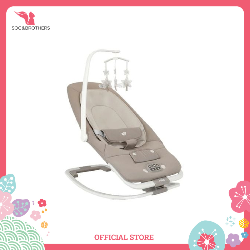 Ghế rung trẻ em Joie Dreamer Arctic/ Walnut