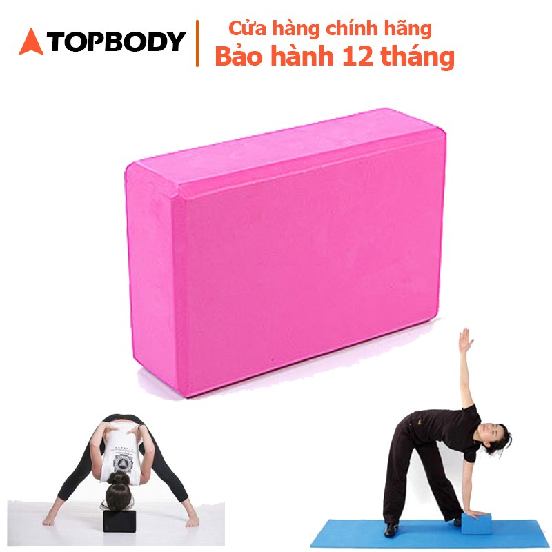 Gạch tập yoga cao cấp gạch tập yoga cứng cáp dụng cụ tập Yoga tại nhà TOPBODY - GACHT01