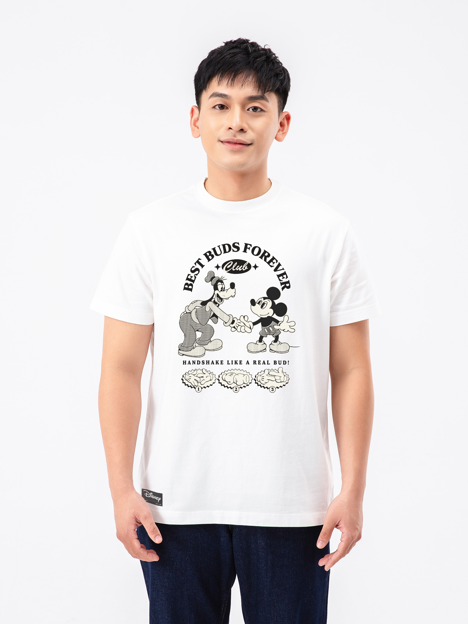 [CHỈ 18-19.9 TẶNG QUÀ ĐƠN TỪ 299K]Áo thun Disney Relaxed Fit Mickey Best Buds Forever Club 84RISING 