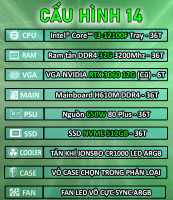 PC Gaming i3 12100f / RTX 3060 / ram 32G / SSD 512G Case Gaming Máy tính cây chơi game Giá rẻ nhất