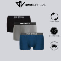 Combo 3 quần lót nam DWIN sịp đùi kháng khuẩn cao cấp boxer vải thun lạnh co dãn 4 chiều