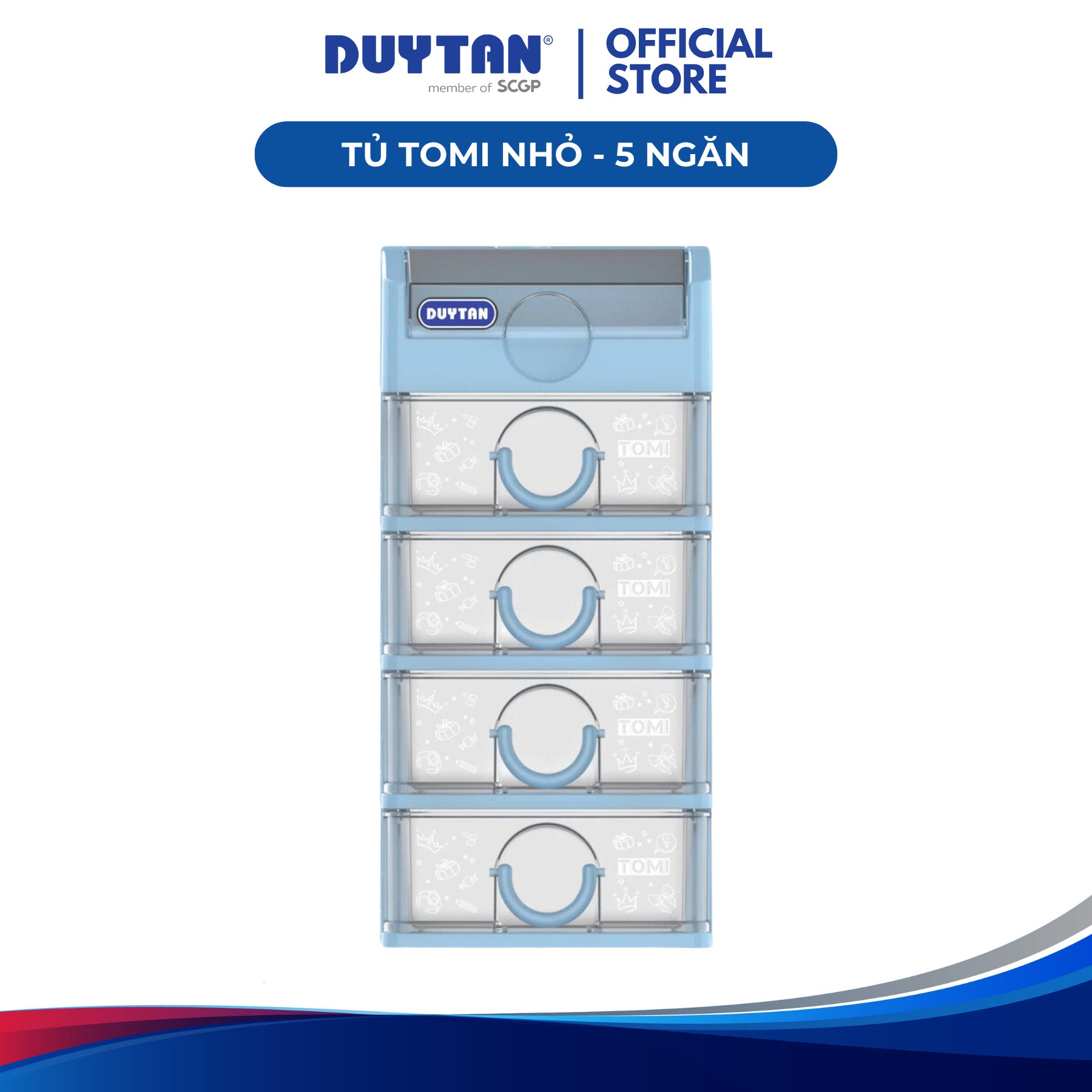 Tủ Tomi Nhỏ 5 Ngăn tủ Nhựa Duy Tân để bàn đựng đồ cá nhân tiện lợi màu sắc đa dạng tinh tế phù hợp không gian làm việc học tập