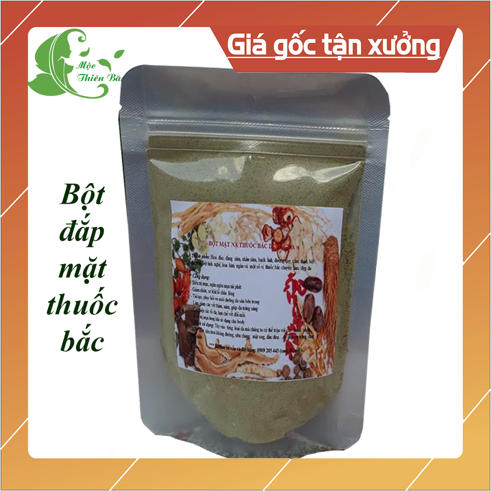 Bột Đắp Mặt Thảo Dược Thiên Nhiên Giúp Sáng Da Ngừa Mụn Chống Lão Hóa 100G