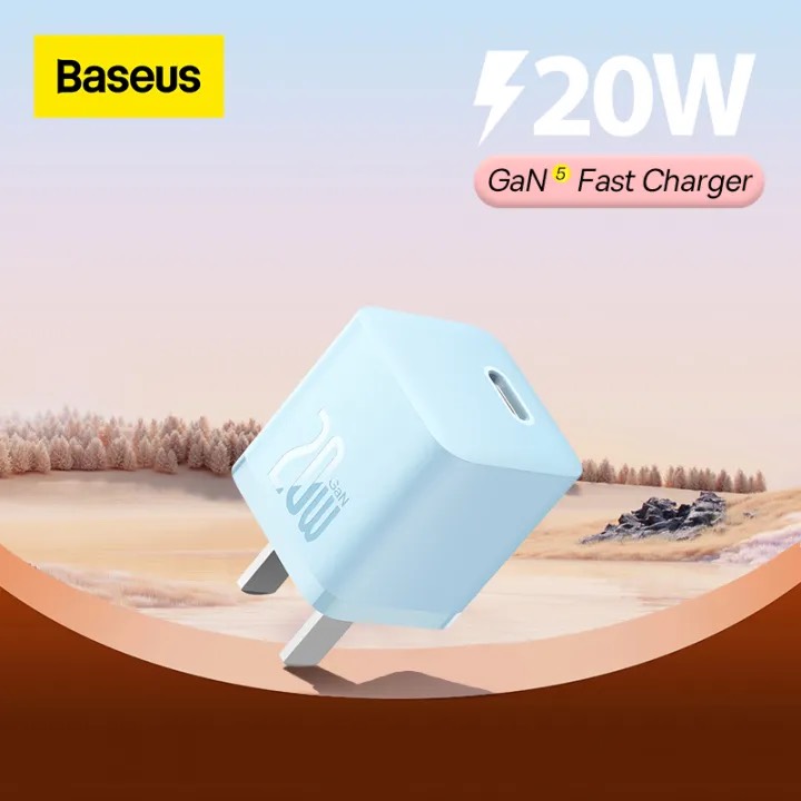 Bộ Sạc Nhanh 20W Baseus GaN5 Fast Charger 1C cho iPhone/Samsung (PD/ QC Multi Quick Charge Support S