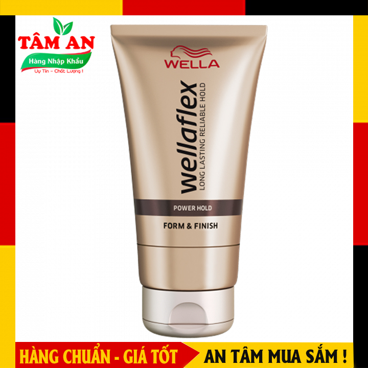 Gel Vuốt Tóc Wellaflex Power Hold Form & Finish 150 Ml