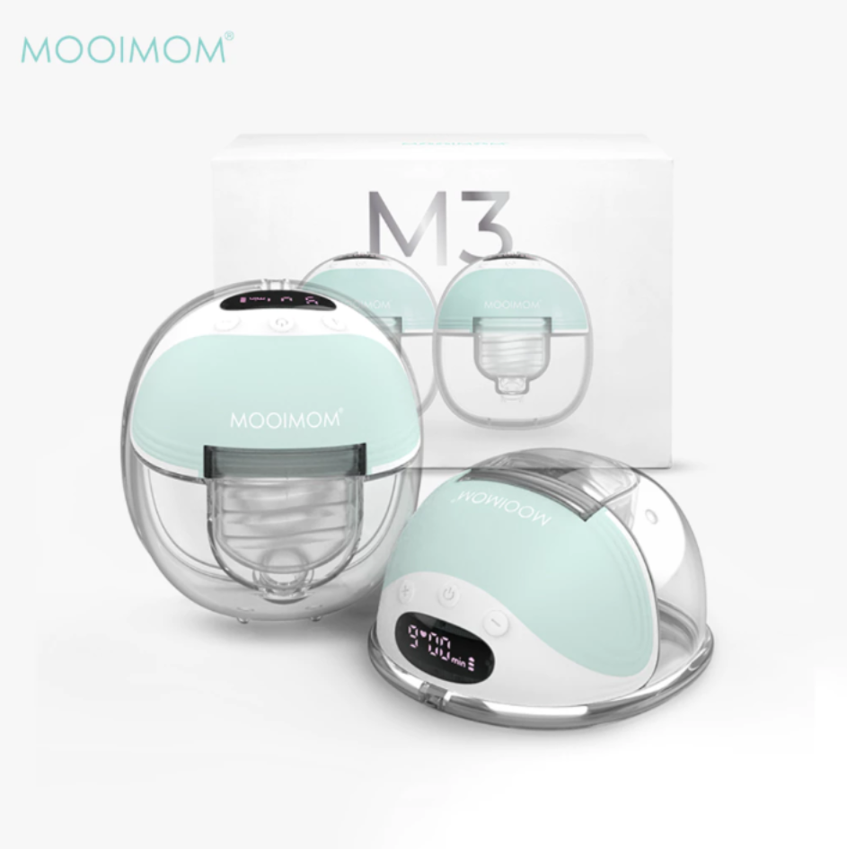 CHÍNH HÃNG Máy Hút Sữa Không Dây Cao Cấp MOOIMOM M3 Nhỏ Gọn Vắt Sữa Rảnh Tay Pin Sạc Tiện Lợi BH Lỗi 1 Đổi 1 Mới 12 Tháng BRP22201
