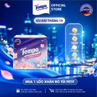[LỐC 18 GÓI] Khăn giấy bỏ túi cao cấp Tempo Petit - 4 lớp bền dai được kiểm nghiệm da liễu - Thương hiệu Đức (18 Gói/Lốc)