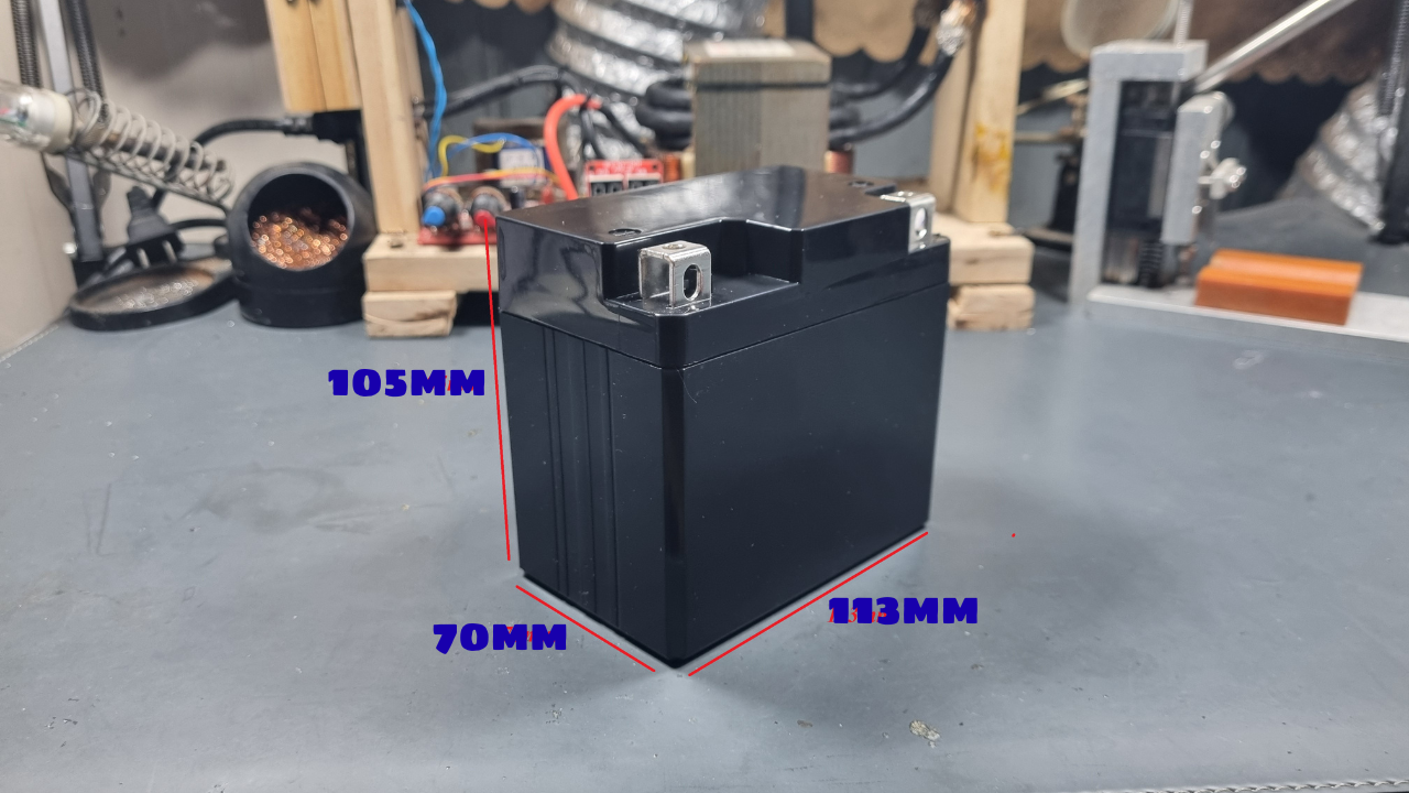 BÌNH ĐỀ XE MÁY 3AH (DÙNG PIN 26650 A123)