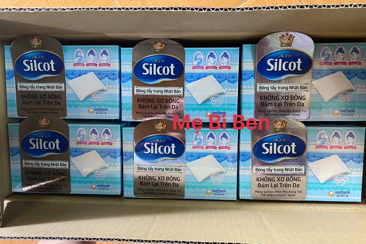 [Chính Hãng] Thùng 30 Hộp Bông Tẩy Trang Silcot 82/66/40 Miếng/Hộp