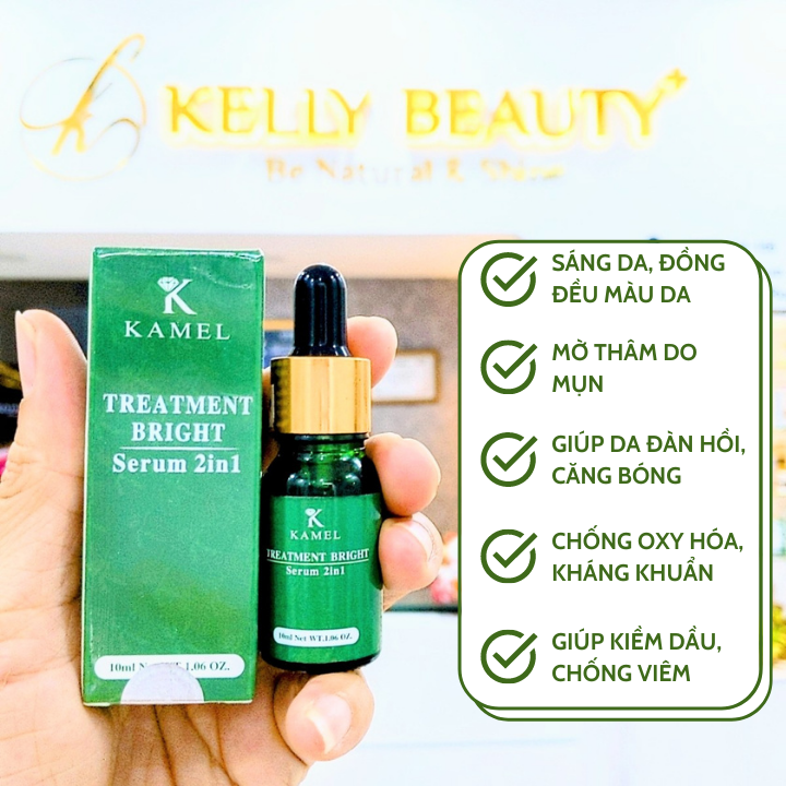 Serum Sáng Da Mờ Thâm Mụn Kamel – Giúp Mờ Thâm Mụn Đồng Đều Màu Da️ Tạo Sự Đàn Hồi Cho Da Săn Chắc Căng Bóng Chống Oxy Hóa Giúp Chống Viêm