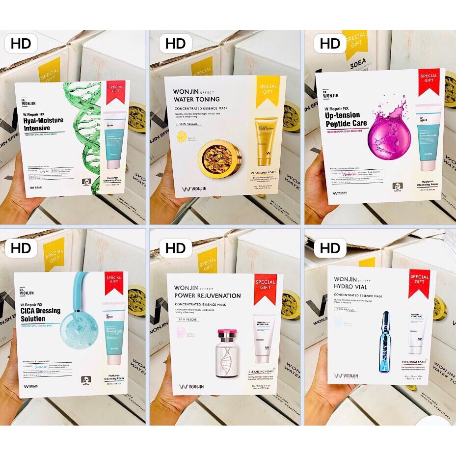 Hộp 10 Miếng Mặt Nạ Wonjin Tặng Kèm 1 Tuýp Sửa Rửa Mặt Hàn Quốc Chất Lượng Đảm Bảo An Toàn Đến Sức Khỏe Người Sử Dụng Cam Kết Hàng Đúng Mô Tả