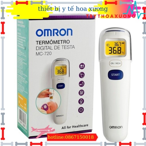 Nhiệt Kế Đo Trán Điện Tử Omron Mc - 720 Đùng Để Đo Nhiệt Độ Thân Nhiệt Người Lớn Và Trẻ Em