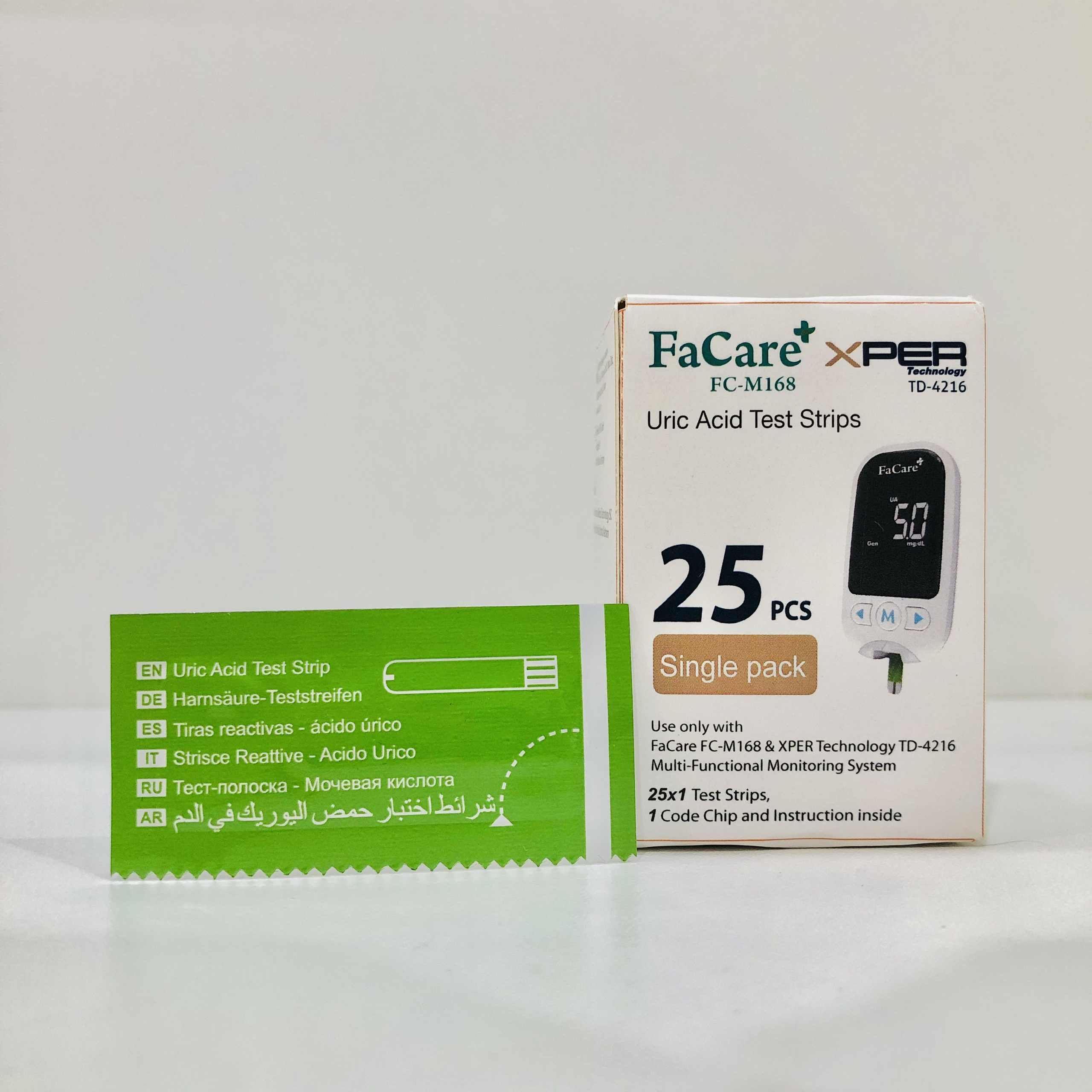 Que thử Axit Uric (gout) dành cho Máy đo đa năng Facare 5 trong 1 FC-M168 (TD-4216)