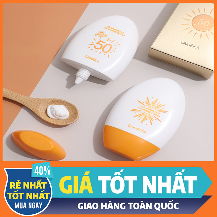 Kem Chống Nắng Cho Da Mặt Bảo Vệ Da Lameila Spf 50++ Dưỡng Và Hỗ Trợ Tái Tạo Da Chắc Khỏe Chống Nắng Hiệu Quả Dành Cho Cả Nam Và Nữ Chất Kem Mịnhẹ Không Gây Bết Dính - Sữa Chống Nắng Bảo Vệ Hoàn Hảo Mát Lạnh Uv Spf50+