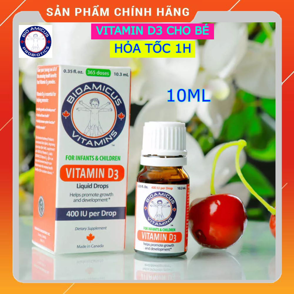 BioAmicus Vitamin K2D3 MK7 - Bổ sung Vitamin D3K2 Hỗ trợ giúp hệ xương của trẻ phát triển và tăng ch